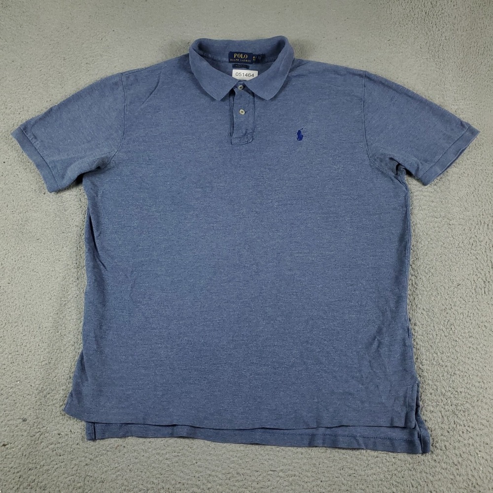 Ralph Lauren Polo Shirt Mens Size XL Blue Pony Casual Short Sleeve *